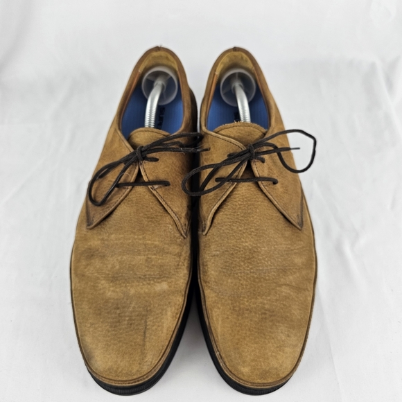 Michael Toschi Balboa Brown Leather Shoes Made In Italy Size 11 Superfeet Insole - Picture 5 of 9